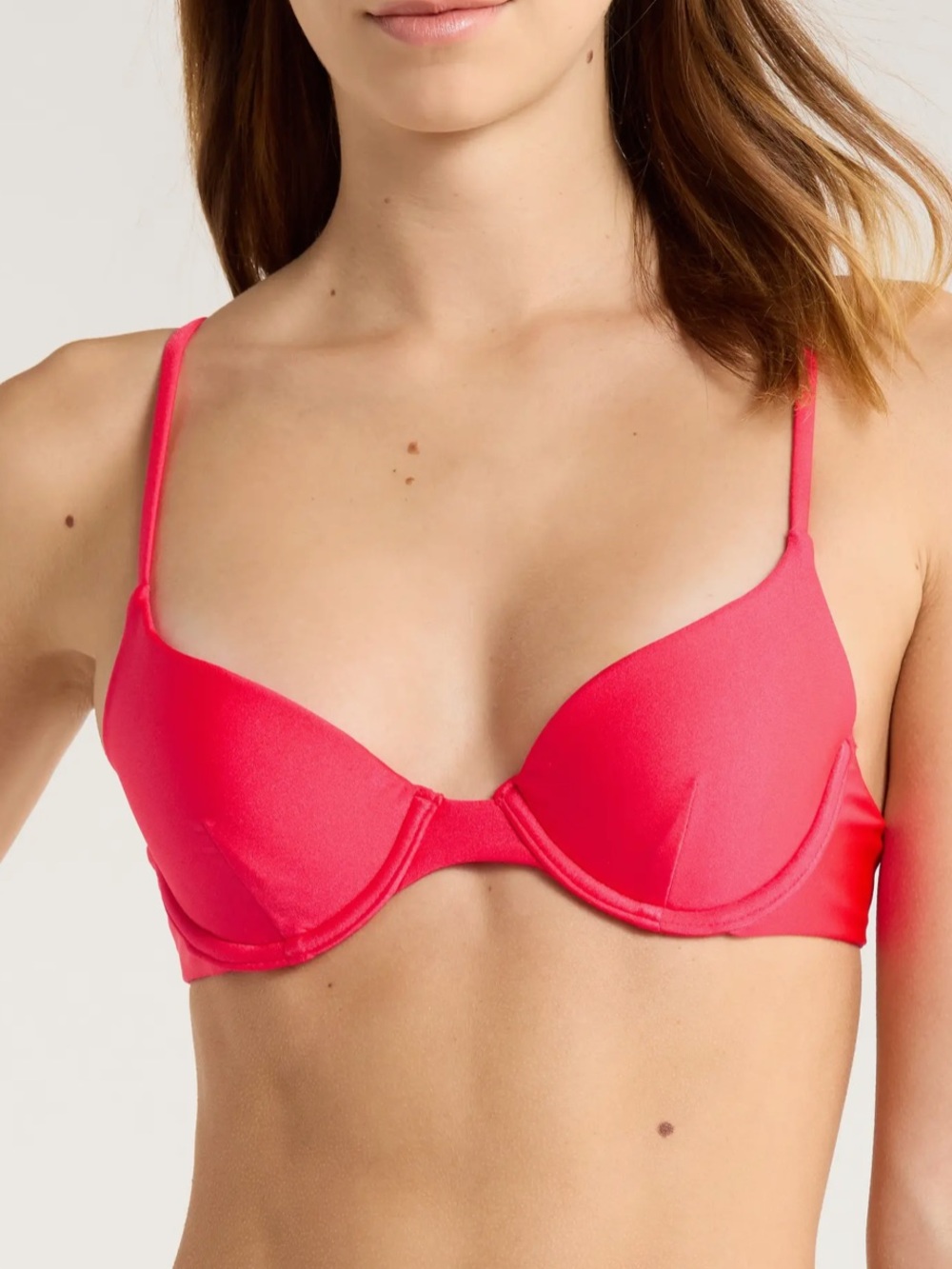 NWT Kulani Kinis Cherry Chush underwire Bikini Bra Top small